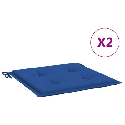 vidaXL Blazine za vrtne stole 2 kosa modre 50x50x4 cm oxford tkanina