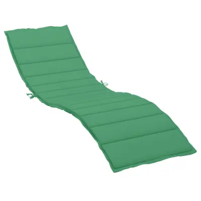 vidaXL Blazina za ležalnik zelena 200x70x3 cm oxford tkanina