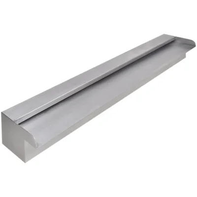 vidaXL Pravokotna fontana za bazen slap nerjaveče jeklo 90 cm
