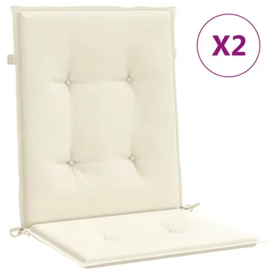 vidaXL Blazine za vrtne stole 2 kosa krem 100x50x3 cm oxford tkanina