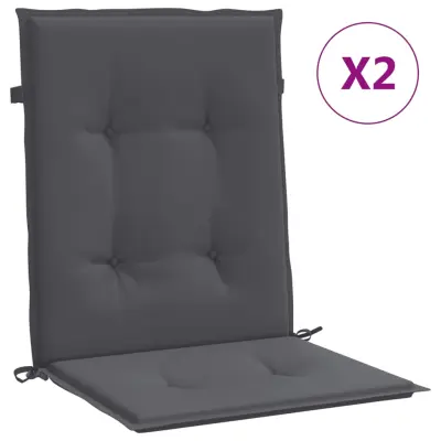 vidaXL Blazine za vrtne stole 2 kosa antracit oxford tkanina