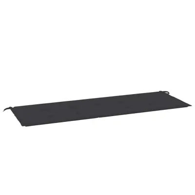 vidaXL Blazina za vrtno klop črna 150x50x4 cm oxford tkanina