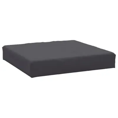 vidaXL Talna blazina za paleto 60x60x6 cm antracitno blago