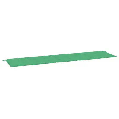 vidaXL Blazina za vrtno klop zelena 200x50x3 cm oxford tkanina