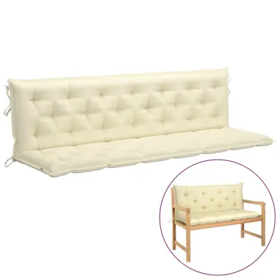 Blazina za gugalnico kremno bela 200 cm blago