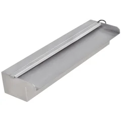 vidaXL Pravokotna fontana za bazen LED slap nerjaveče jeklo 45 cm