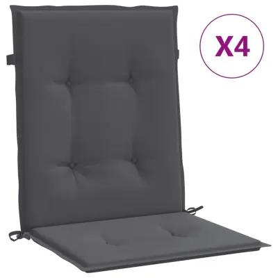 vidaXL Blazine za vrtne stole 4 kosi antracit oxford tkanina