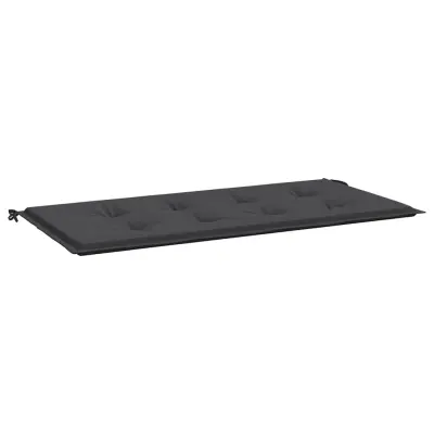 vidaXL Blazina za vrtno klop črna 120x50x4 cm oxford tkanina