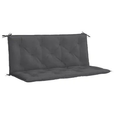 vidaXL Blazina za vrtno klop antracit 120x(50+50)x7 cm oxford tkanina