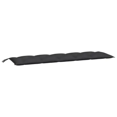 vidaXL Blazina za vrtno klop črna 180x50x7 cm oxford tkanina