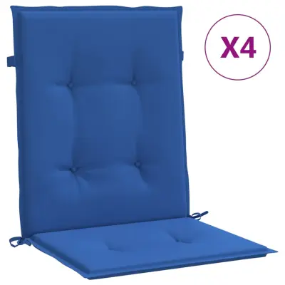 vidaXL Blazine za vrtne stole 4 kosi kraljevsko modre 100x50x3 cm