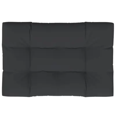 vidaXL Blazina za palete črna 120x80x12 cm blago