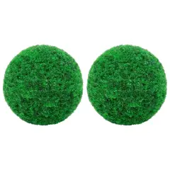 vidaXL Umetni pušpani okrogli 2 kosa 27 cm