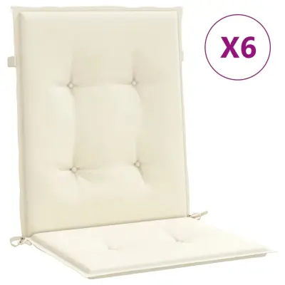 vidaXL Blazine za vrtne stole 6 kosov krem 100x50x3 cm oxford tkanina