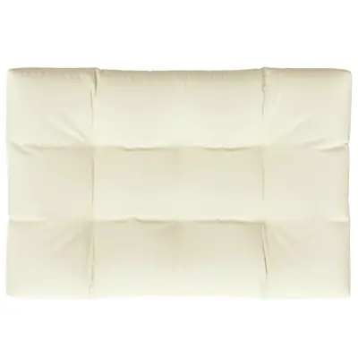 vidaXL Blazina za kavč iz palet krem 120x80x12 cm
