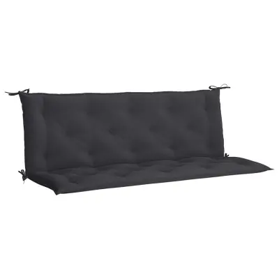 vidaXL Blazina za vrtno klop črna 150x(50+50)x7 cm oxford tkanina