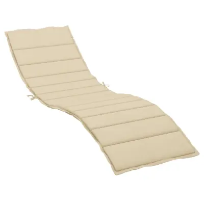 vidaXL Blazina za ležalnik bež 200x50x3 cm oxford tkanina