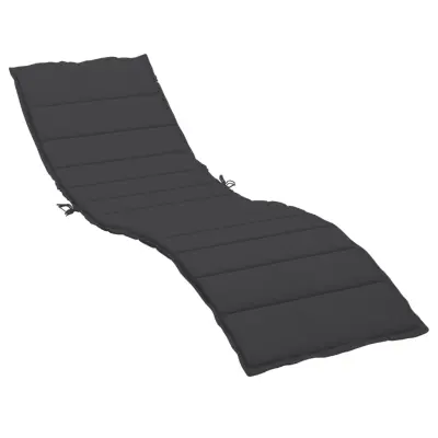 vidaXL Blazina za ležalnik črna 200x70x3 cm oxford tkanina