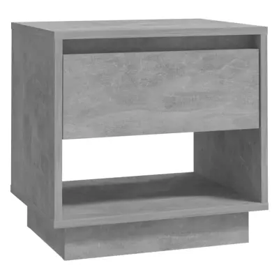 vidaXL Nočna omarica betonsko siva 45x34x44 cm iverna plošča