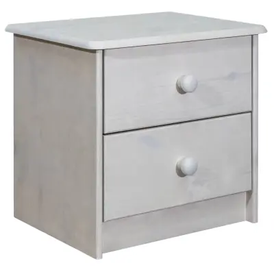 vidaXL Nočna omarica 43x34x40 cm trdna borovina