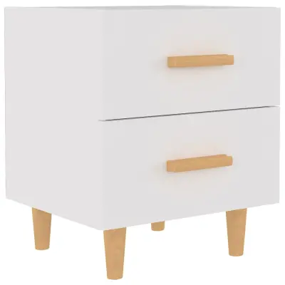 vidaXL Nočna omarica bela 40x35x47,5 cm