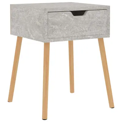 vidaXL Nočna omarica betonsko siva 40x40x56 cm inženirski les