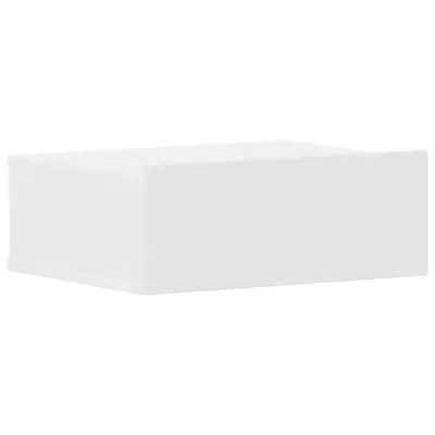 vidaXL Stenska nočna omarica bela 40x30x15 cm iverna plošča