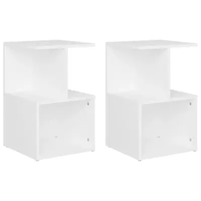 vidaXL Nočna omarica 2 kosa bela 35x35x55 cm iverna plošča