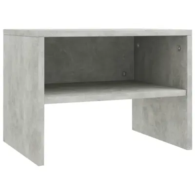 vidaXL Nočna omarica betonsko siva 40x30x30 cm iverna plošča