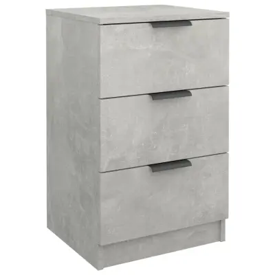 vidaXL Nočna omarica betonsko siva 40x36x65 cm