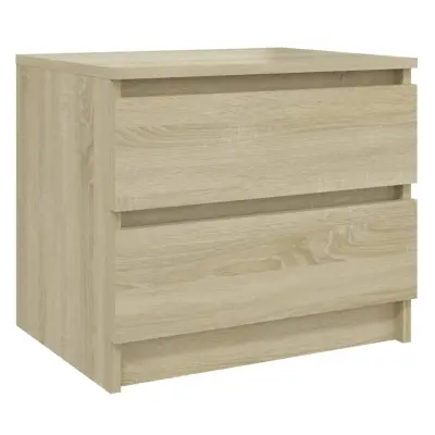 vidaXL Nočna omarica sonoma hrast 50x39x43,5 cm iverna plošča