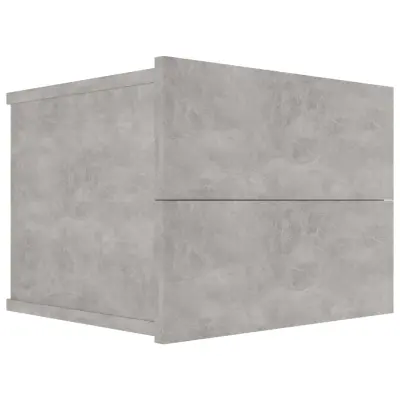 vidaXL Nočna omarica betonsko siva 40x30x30 cm iverna plošča