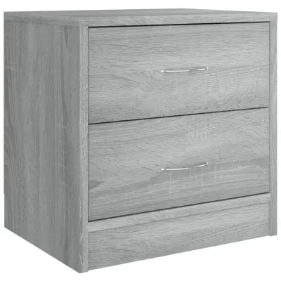 vidaXL Nočna omarica siva sonoma 40x30x40 cm inženirski les
