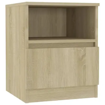 vidaXL Nočna omarica sonoma hrast 40x40x50 cm iverna plošča