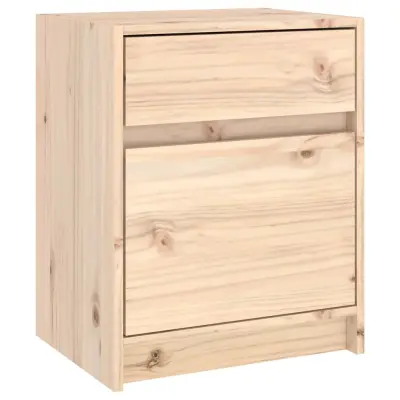 vidaXL Nočna omarica 40x31x50 cm trdna borovina