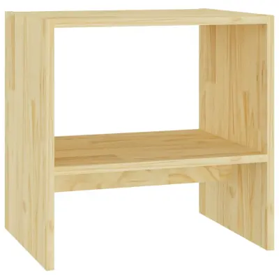 vidaXL Nočna omarica 40x30,5x40 cm trdna borovina