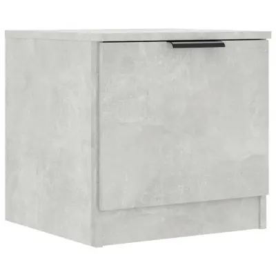 vidaXL Nočna omarica betonsko siva 40x39x40 cm