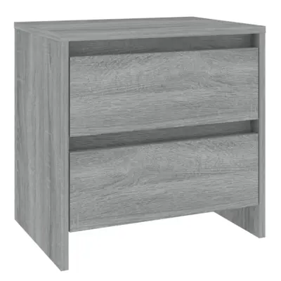 vidaXL Nočna omarica siva sonoma 45x34,5x44,5 cm iverna plošča