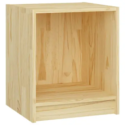 vidaXL Nočna omarica 35,5x33,5x41,5 cm trdna borovina