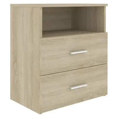 vidaXL Nočna omarica sonoma hrast 50x32x60 cm