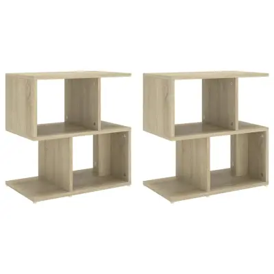 vidaXL Nočna omarica 2 kosa sonoma hrast 50x30x51,5 cm iverna plošča