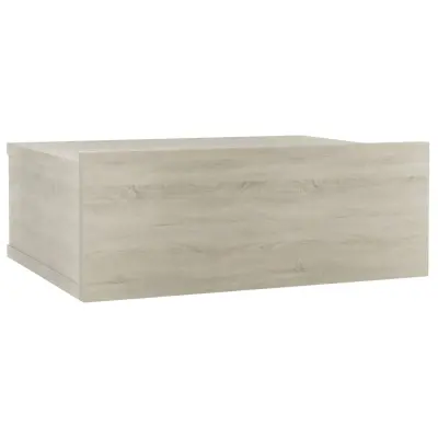 vidaXL Stenska nočna omarica sonoma hrast 40x30x15 cm inženirski les