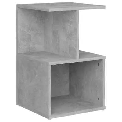 vidaXL Nočna omarica betonsko siva 35x35x55 cm iverna plošča