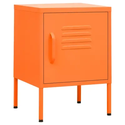 vidaXL Nočna omarica oranžna 35x35x51 cm jeklo