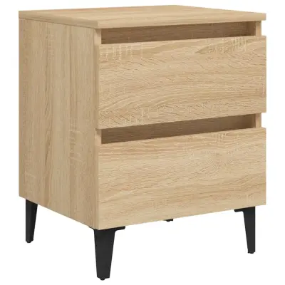 vidaXL Nočna omarica sonoma hrast 40x35x50 cm iverna plošča