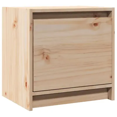 vidaXL Nočna omarica 40x30,5x40 cm trdna borovina