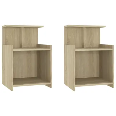 vidaXL Nočna omarica 2 kosa sonoma hrast 40x35x60 cm iverna plošča