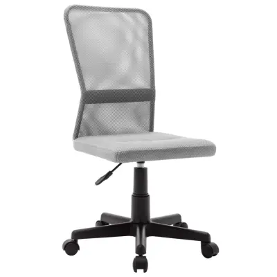 vidaXL Pisarniški stol siv 44x52x100 cm mrežasto blago