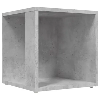 vidaXL Stranska mizica betonsko siva 33x33x34,5 cm iverna plošča