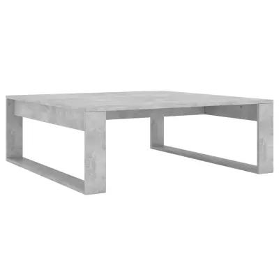 vidaXL Klubska mizica betonsko siva 100x100x35 cm iverna plošča